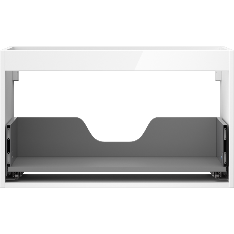 Mexen Box-A meuble sous-vasque 80 cm, 1 tiroir, blanc brillant - 91AX0-0800-470-1-00