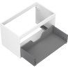 Corps de meuble sous-vasque Mexen Box-A 80 cm, 1 tiroir, blanc mat - 91AX0-0800-470-1-01