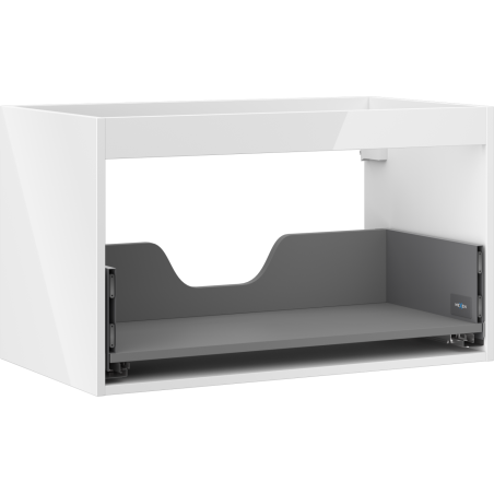 Mexen Box-A meuble sous-vasque 80 cm, 1 tiroir, blanc brillant - 91AX0-0800-470-1-00