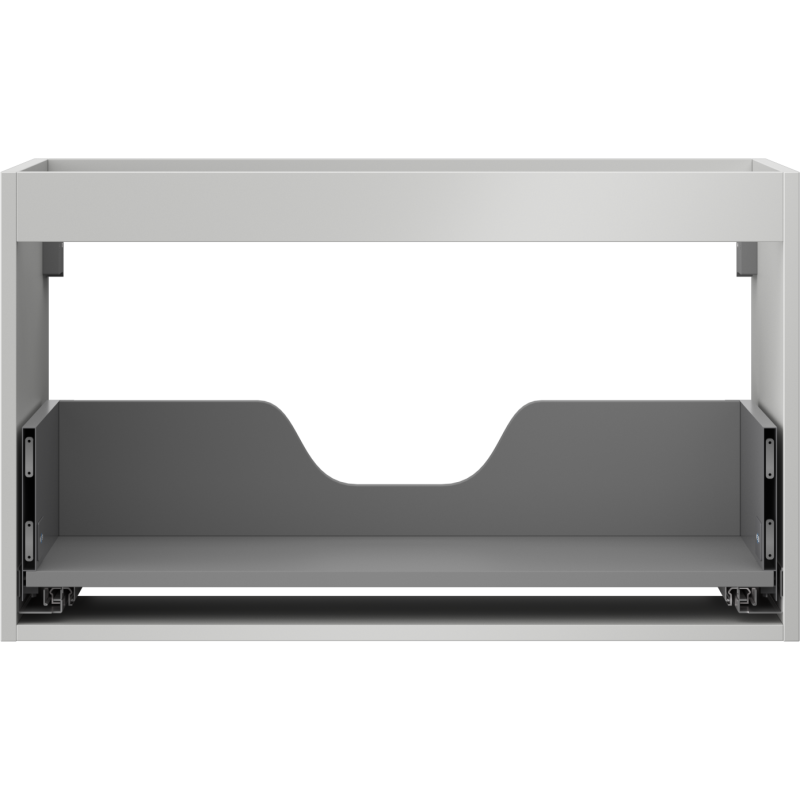 Mexen Box-A corps de meuble sous lavabo 80 cm, 1 tiroir, gris mat - 91AX0-0800-470-1-62