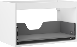 Mexen Box-A boîtier d'armoire sous-vasque 80 cm, 1 tiroir, blanc mat - 91AX0-0800-470-1-01