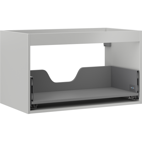 Mexen Box-A corps d'armoire sous-lavabo 80 cm, 1 tiroir, gris mat - 91AX0-0800-470-1-62