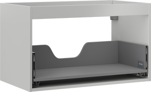 Mexen Box-A corps de meuble sous lavabo 80 cm, 1 tiroir, gris mat - 91AX0-0800-470-1-62