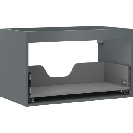Mexen Box-A corps de meuble sous-lavabo 80 cm, 1 tiroir, graphite mat - 91AX0-0800-470-1-66