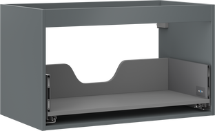 Mexen Box-A corps d'armoire sous-lavabo 80 cm, 1 tiroir, graphite mat - 91AX0-0800-470-1-66
