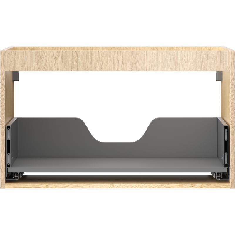 Mexen Box-A corps de meuble sous-lavabo 80 cm, 1 tiroir, chêne - 91AX0-0800-470-1-81