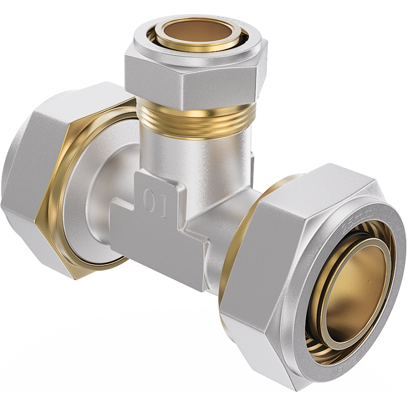 Mexen PEX-S té de réduction à visser PEX 32 x 25 x 32 - W97231-322532-00