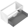 Mexen Box-A corps de meuble sous-lavabo 90 cm, 1 tiroir, blanc brillant - 91AX0-0900-470-1-00