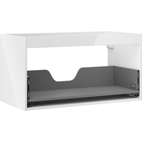 Mexen Box-A corps de meuble sous-lavabo 90 cm, 1 tiroir, blanc brillant - 91AX0-0900-470-1-00