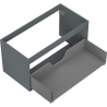 Mexen Box-A corps de l'armoire sous-lavabo 90 cm, 1 tiroir, graphite mat - 91AX0-0900-470-1-66