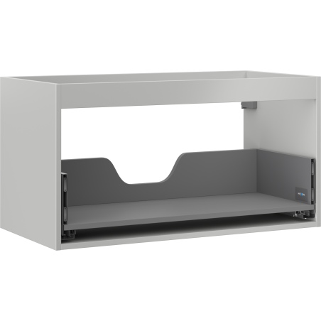 Mexen Box-A boîtier d'armoire sous-vasque 90 cm, 1 tiroir, gris mat - 91AX0-0900-470-1-62
