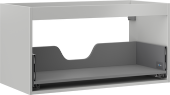 Mexen Box-A corps de meuble sous-lavabo 90 cm, 1 tiroir, gris mat - 91AX0-0900-470-1-62
