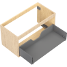 Mexen Box-A caisson de meuble sous-lavabo 90 cm, 1 tiroir, chêne - 91AX0-0900-470-1-81