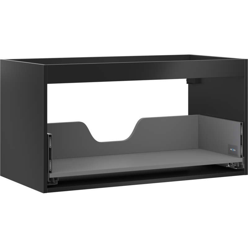 Mexen Box-A caisson de meuble sous-lavabo 90 cm, 1 tiroir, noir mat - 91AX0-0900-470-1-71