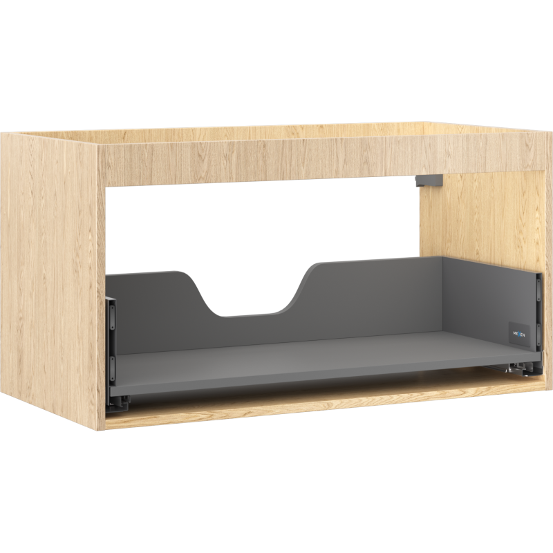 Mexen Box-A corps de l'armoire sous-lavabo 90 cm, 1 tiroir, chêne - 91AX0-0900-470-1-81