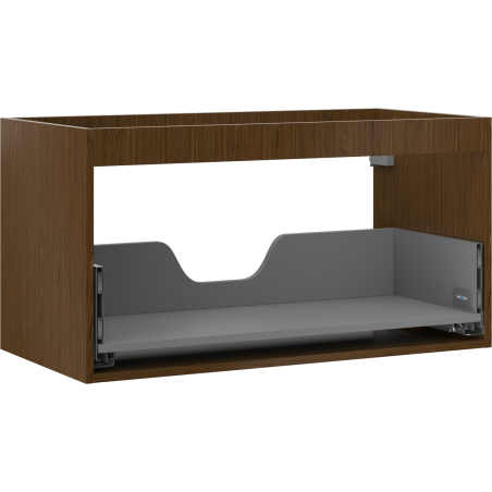 Mexen Box-A meuble sous-lavabo 90 cm, 1 tiroir, noyer - 91AX0-0900-470-1-86