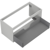 Corps de meuble sous-vasque Mexen Box-A 100 cm, 1 tiroir, gris mat - 91AX0-1000-470-1-62