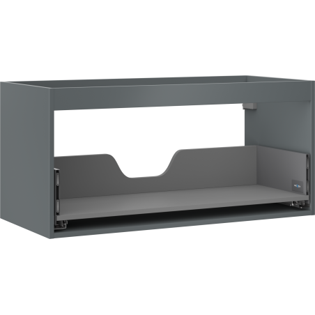 Mexen Box-A corps de meuble sous-lavabo 100 cm, 1 tiroir, graphite mat - 91AX0-1000-470-1-66