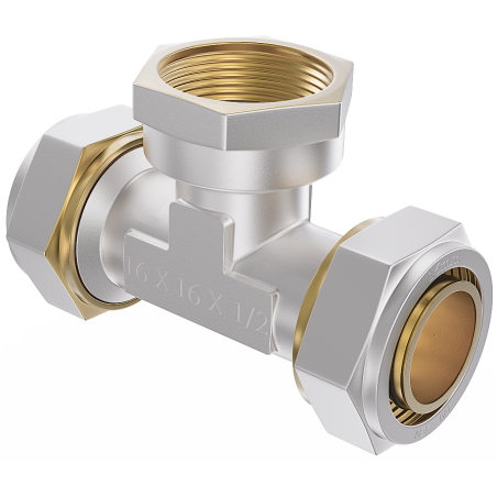 Mexen PEX-S té en laiton PEX 20 x 3/4 GW x 20 - W97232-2034F20-00