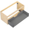Mexen Box-A corps de meuble sous lavabo 100 cm, 1 tiroir, chêne - 91AX0-1000-470-1-81
