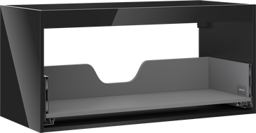 Mexen Box-A structure de meuble sous lavabo 100 cm, 1 tiroir, noir brillant - 91AX0-1000-470-1-70