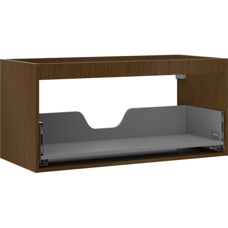 Mexen Box-A cadre de meuble-lavabo 100 cm, 1 tiroir, noyer - 91AX0-1000-470-1-86
