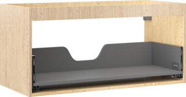 Mexen Box-A corps de meuble sous-vasque 100 cm, 1 tiroir, chêne - 91AX0-1000-470-1-81
