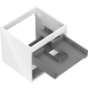 Mexen Box-A corps d'armoire sous-vasque 50 cm, 2 tiroirs, blanc brillant - 91AX0-0500-470-2-00