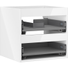 Mexen Box-A corps d'armoire sous-vasque 50 cm, 2 tiroirs, blanc brillant - 91AX0-0500-470-2-00