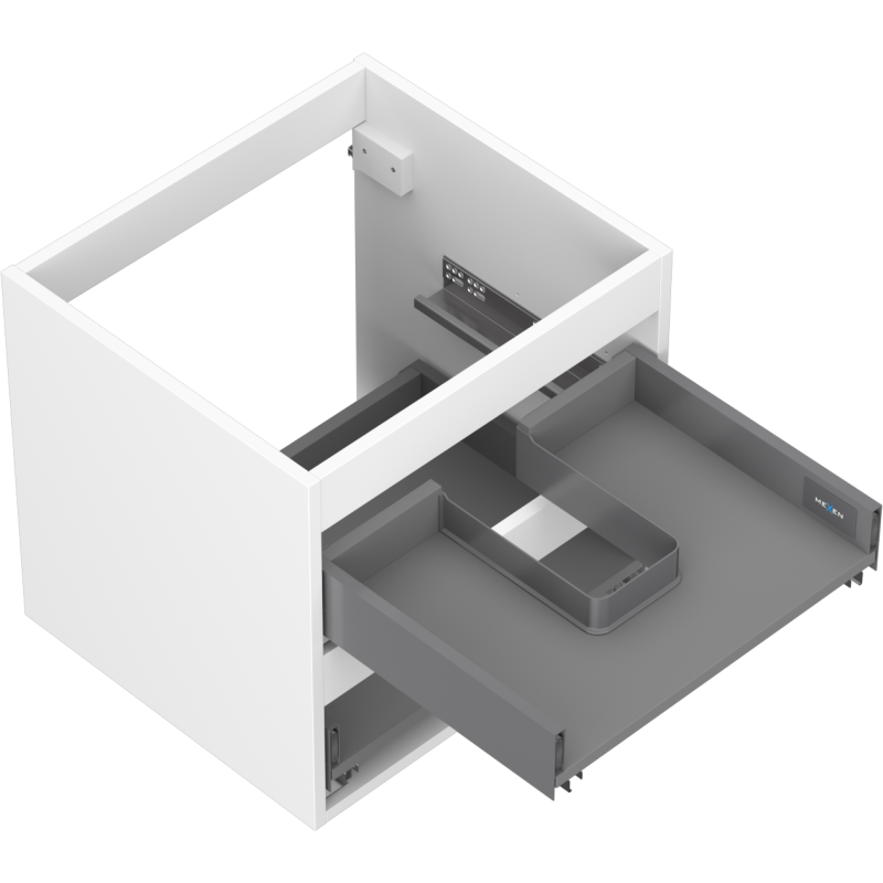 Mexen Box-A corps du meuble sous-vasque 50 cm, 2 tiroirs, blanc mat - 91AX0-0500-470-2-01