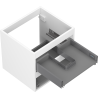 Mexen Box-A corps du meuble sous-vasque 50 cm, 2 tiroirs, blanc mat - 91AX0-0500-470-2-01