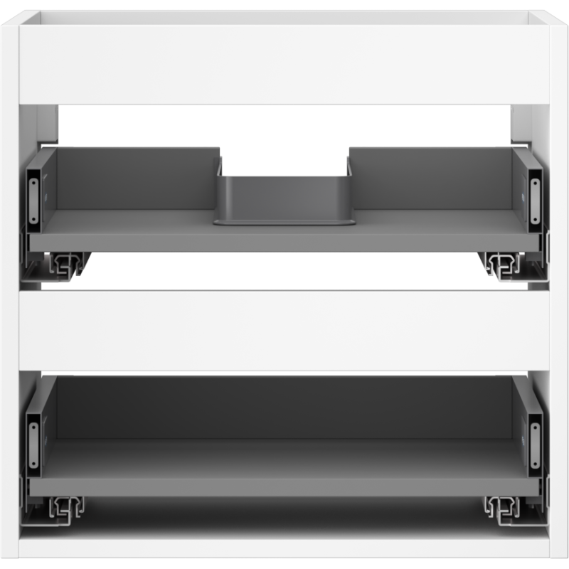 Mexen Box-A corps du meuble sous-vasque 50 cm, 2 tiroirs, blanc mat - 91AX0-0500-470-2-01