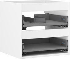 Mexen Box-A corps du meuble sous-vasque 50 cm, 2 tiroirs, blanc mat - 91AX0-0500-470-2-01