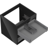 Mexen Box-A caisson de meuble sous-lavabo 50 cm, 2 tiroirs, noir brillant - 91AX0-0500-470-2-70