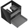 Mexen Box-A caisson de meuble sous-lavabo 50 cm, 2 tiroirs, noir brillant - 91AX0-0500-470-2-70