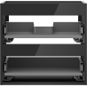 Mexen Box-A caisson de meuble sous-lavabo 50 cm, 2 tiroirs, noir brillant - 91AX0-0500-470-2-70