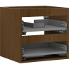 Mexen Box-A corps de meuble sous-vasque 50 cm, 2 tiroirs, noyer - 91AX0-0500-470-2-86