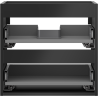 Mexen Box-A corps de meuble sous-lavabo 50 cm, 2 tiroirs, noir mat - 91AX0-0500-470-2-71