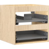 Mexen Box-A caisson d'armoire sous vasque 50 cm, 2 tiroirs, chêne - 91AX0-0500-470-2-81