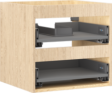 Mexen Box-A caisson d'armoire sous vasque 50 cm, 2 tiroirs, chêne - 91AX0-0500-470-2-81