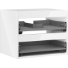 Mexen Box-A corps d'armoire sous lavabo 60 cm, 2 tiroirs, blanc brillant - 91AX0-0600-470-2-00