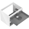 Mexen Box-A corps d'armoire sous lavabo 60 cm, 2 tiroirs, blanc brillant - 91AX0-0600-470-2-00