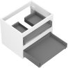 Mexen Box-A corps de meuble sous lavabo 60 cm, 2 tiroirs, blanc mat - 91AX0-0600-470-2-01