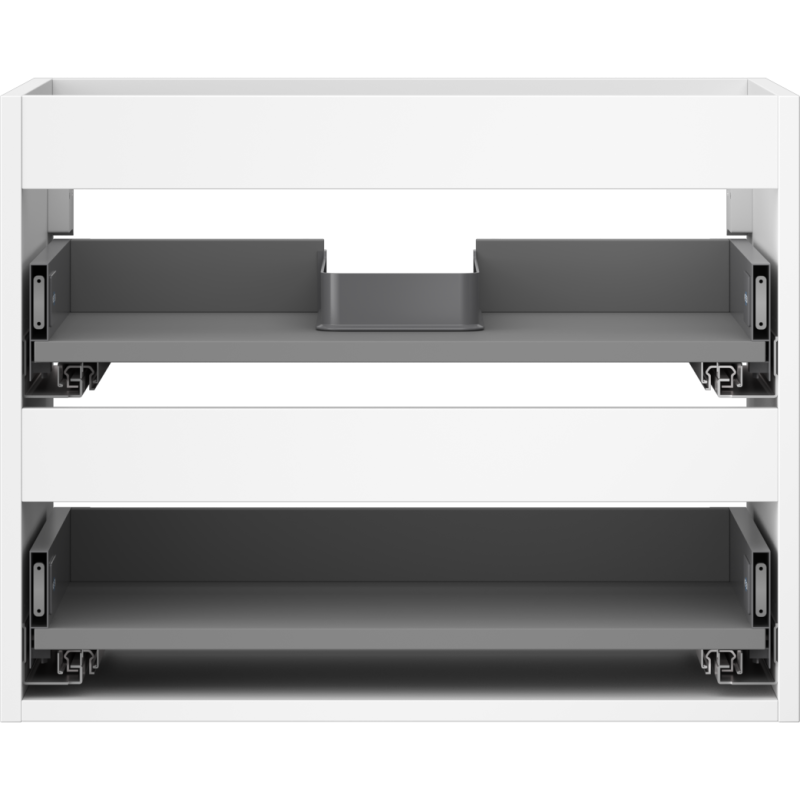 Mexen Box-A corps de meuble sous-vasque 60 cm, 2 tiroirs, blanc mat - 91AX0-0600-470-2-01