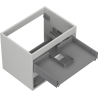 Mexen Box-A corps de meuble sous-lavabo 60 cm, 2 tiroirs, gris mat - 91AX0-0600-470-2-62