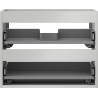 Mexen Box-A corps de meuble sous-lavabo 60 cm, 2 tiroirs, gris mat - 91AX0-0600-470-2-62