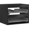 Mexen Box-A corps de meuble sous-lavabo 60 cm, 2 tiroirs, noir mat - 91AX0-0600-470-2-71