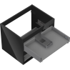 Mexen Box-A corps de meuble sous-lavabo 60 cm, 2 tiroirs, noir brillant - 91AX0-0600-470-2-70