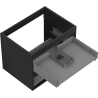 Mexen Box-A caisson de meuble sous-lavabo 60 cm, 2 tiroirs, noir mat - 91AX0-0600-470-2-71