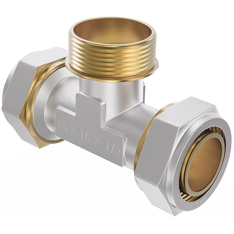 Mexen PEX-S Té de raccordement PEX 20 x 3/4 M x 20 - W97233-2034M20-00